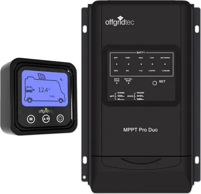 Produktbild von Solarladeregler Set | Offgridtec MPPT Pro Duo | mit Display | 12-24V | 30A