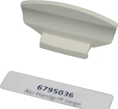Produktbild von SOLUNA Handgriff für Plissée nach Maß Vario Deluxe aus Aluminium beige