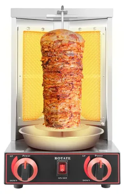 Obrázek produktu pro Plynový gril na kebab – gril na kebab – gril na šawarma – kapacita 12 kg – výkon 3000 W