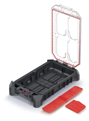 Produktbild von Organizer Sortimentskasten Kleinteilemagazin Kleinteilebox Sortierbox Niedrig Werkzeugorganizer Kistenberg MSX 25 KMX40258S