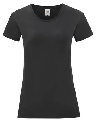Produktbild von Fruit of the Loom - "Iconic 150" T-Shirt für Damen FK2487 (S) (Schwarz)