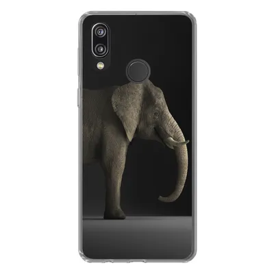 Produktbild von MuchoWow® Handyhülle Schutzhülle Hülle für Huawei P20 Lite (2020) Elefant - Tiere - Licht Silikon Softcase Handy Hülle - Kartenhalter