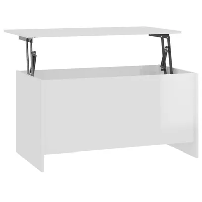 Produktbild von vidaXL Couchtisch Hochglanz-Weiß 102x55,5x52,5 cm Holzwerkstoff
