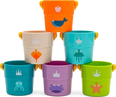 Zdjęcie produktu dla Kubki do zabawy 6szt Baby Mix
