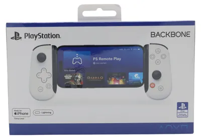 Produktbild von Backbone One for iPhone PlayStation Edition, Gamepad, PC, Playstation, Xbox, iOS, Kabelgebunden, Lightning, Weiß, Kabel