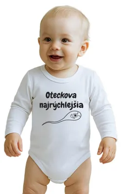 Produktbild von Bedruckter Body New Baby Daddy's fastest, Gr. 68 (4-6m)