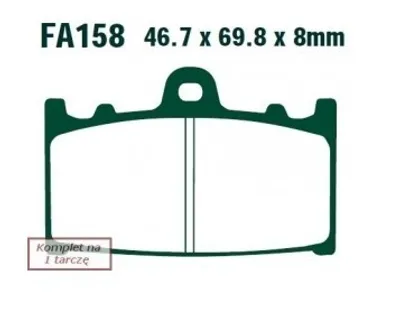 Zdjęcie produktu dla Klocki Hamulcowe Moto  Suzuki Gsx 1250 Sports Touring (10-14)/  Gsf 1250 (Bez Abs) (07-11)/  Gsf 1200 ( -6)