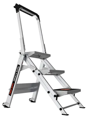 Produktbild von Sicherheitsleiter, 3-stufig, 91 cm, Aluminium, Tragfähigkeit 136 kg