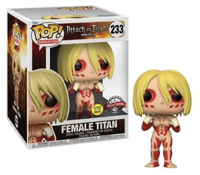 Obrázok produktu pre Funko Pop! Super: Útok titánov – Ženský titán (svieti v tme) (15 cm) #233 Exkluzívna špeciálna edícia