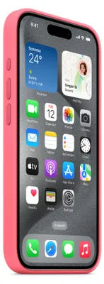 Produktbild von Apple iPhone 15 Pro Silikon Case mit MagSafe – Pink, Cover, Apple, iPhone 15 Pro, 15,5 cm (6.1"), Pink