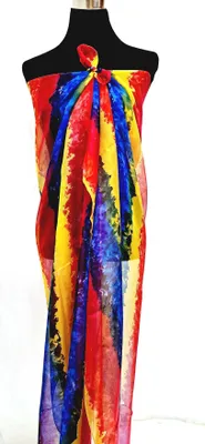 Produktbild von XXL Multifunktions Pareo Schal Wickelrock Strandtuch Wickeltuch Sarong Bademode Trägerkleid P03