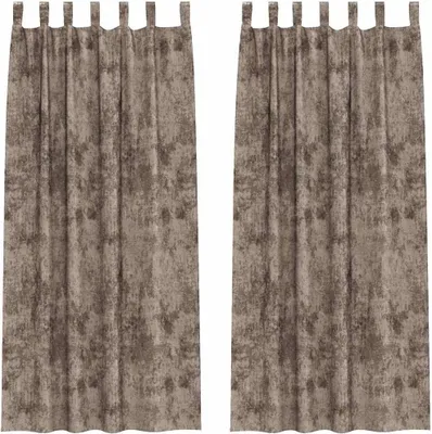 Obrázok produktu pre vidaXL Zamatové závesy s záclonami 2 ks Cappuccino 245 x 140 cm Zamat