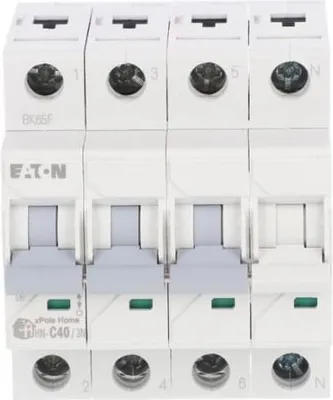 Obrázek produktu pro Miniaturní jistič 3P+NC 40A 6kA AC xPole Home HN-C40/3N 194915