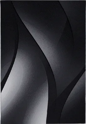 Produktbild von Plus Shadow teppich kurzflor rechteckig 140x200cm schwarz