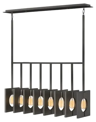 Produktbild von Elstead Ludlow Hängeleuchte E27 8-fach Gebürstetes Graphit