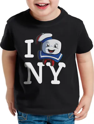 Produktbild von style3 Love Marshmallow Kinder T-Shirt new york geisterjäger gespenst