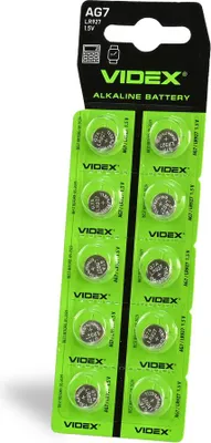 Produktbild von VIDEX AG7/LR926 Alkalibatterie Blisterverpackung 10 Stück.
