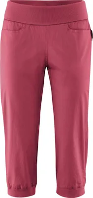 Rosa 3/4 Hose "Gela" von RedChili; geeignet für Klettern und Bouldern; mit elastischem Bund und Taschen.