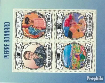 Produktbild von Briefmarken Burundi 2013 Mi 3098-3101 Kleinbogen (kompl. Ausgabe) postfrisch Pierre Bonnard