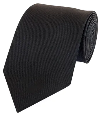 Produktbild von Fabio Farini - 2 Stück Einstecktücher & Herren Schlips in 8cm Breit (8cm), Schwarz Gestreift