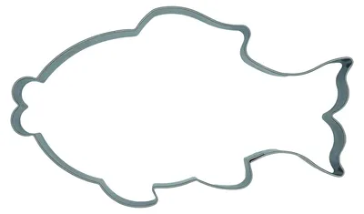 Produktbild von Kaladia Keksausstecher - Fisch - große Ausstechform aus Edelstahl - ca. 8,2 x 16 x 2 cm - spülmaschinengeeignet