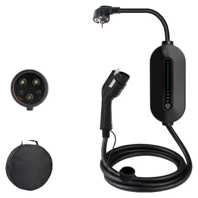 Immagine prodotto di Caricabatterie portatile per veicoli elettrici, potenza 3,5 kW, compatibile con J1772, 3,5 kW 16 A monofase, Tipo 1