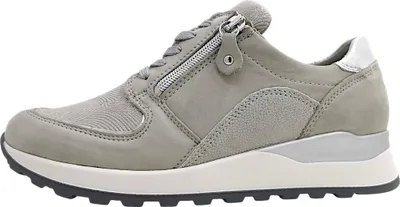 Image de Chaussures de sport pour femmes Waldläufer, modèle Hiroko, lacets, couleur grise, style décontracté