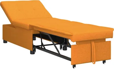 Obrázok produktu pre vidaXL Rozkladacia pohovka Tmavožltá 194 x 50 x 82 cm Textília