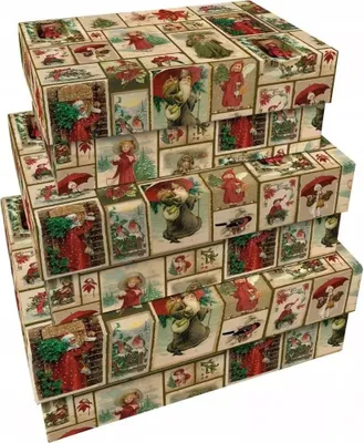 Image de Boîtes décoratives de Noël 3pcs