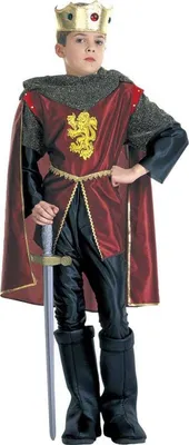 Produktbild von König-Ritter-Kostüm für Jungen 5-7 Jahre (128 cm)