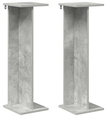 Produktbild von Eleganten-Stil Pflanzenständer 2er Set,Blumentopfregal, Ausstellungsregal,Modernes Design, Betongrau 25x25,5x80,5 cm - Pflanztische - Möbel26