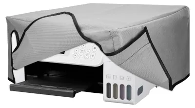 Produktbild von kwmobile Cover kompatibel mit Epson Eco Tank ET-2826 / 2800 - Tasche Hülle Drucker - Staubschutzhülle Schutzhaube Schutzhülle - Hellgrau