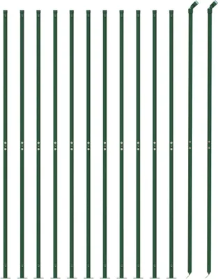 Produktbild von Maschendrahtzaun mit Bodenflansch Grün 2x25 m