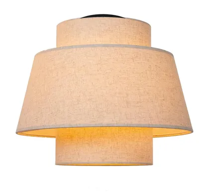Image de LUMINAIRE - Plafonnier décoratif - Diamètre 40 cm - 1 ampoule E27 - Couleur crème