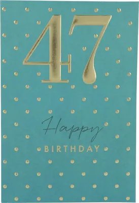 Produktbild von Depesche Zahlenkarten - Das beste Alter Sortierung : 47 Happy Birthday Zahlenkarte Sortierung: 47 Happy Birthday