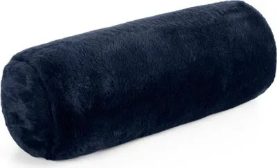 Zdjęcie produktu dla EUROFIRANY | Poduszka walcowa – poduszka na sofę – poduszka dekoracyjna – ciemnoniebieska 15 x 45 cm – poduszka ozdobna