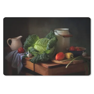 Produktbild von MuchoWow® Schreibtischunterlage Stilleben - Gemüse - Farben 60x40 cm - XXL Mauspad - Großes Mauspad
