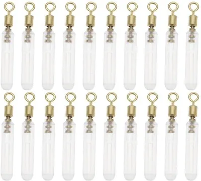 Productafbeelding van Dailygoods - Siliconen Float Waggler Adapters - Perfect voor Karpervissen - 50 stuks - Wit - Anti-wirwar ontwerp - Duurzaam en betrouwbaar - Geschikt...
