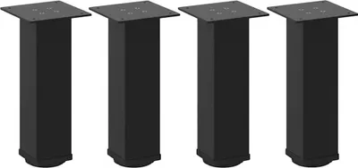 Obrázok produktu pre vidaXL Nohy konferenčného stolíka 4 ks čierne 42-44 cm oceľové