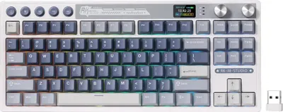 Image de Clavier gaming ROYAL KLUDGE RK M87 Ocean Blue Commutateur beige