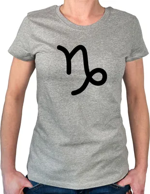 Produktbild von Huuraa Damen T-Shirt Steinbock Sternzeichen Zeichen M Sport Grey Bio Baumwolle Fairtrade Damenshirt Geschenkidee
