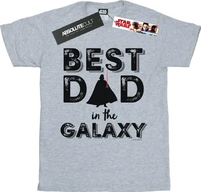 Produktbild von Star Wars - "Best Dad In The Galaxy" T-Shirt für Herren BI46341 (L) (Grau)