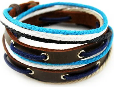 Produktbild von axy Armband Lederarmband Wickelarmband Echtlederarmband für Herren Damen Männer Jungen Armschmuck TWIC11