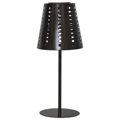 Produktbild von Solar-Tischleuchte ,Sola', LED, Lichtsensor, Metall, schwarz, warmweiß, 35cm