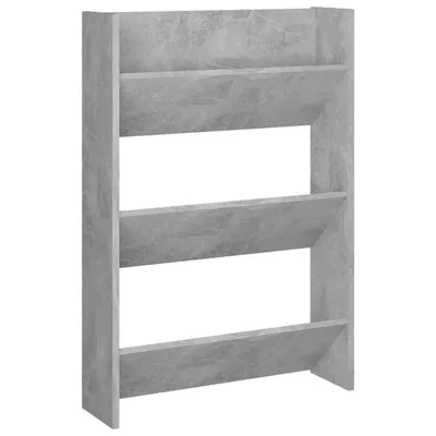 Produktbild von Wand-Schuhschrank Betongrau 60x18x90 cm Holzwerkstoff