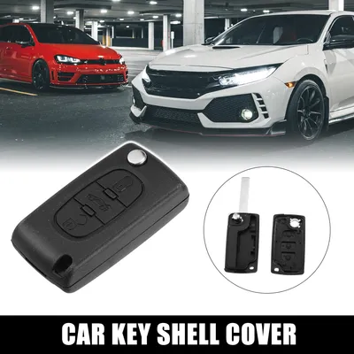 Image de Coque de clé pour Peugeot 206 207 208 307 308 408 2008 3008 CE0536 Télécommande 3 Boutons Boîte Rechange avec Lame