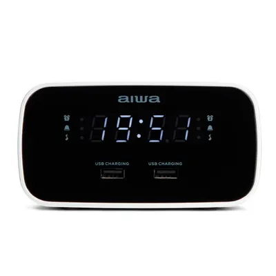 Obrázok produktu pre Aiwa CRU-19BK BLACK Rádiobudík s LED displejom Funkcia nabíjania USB stmievač