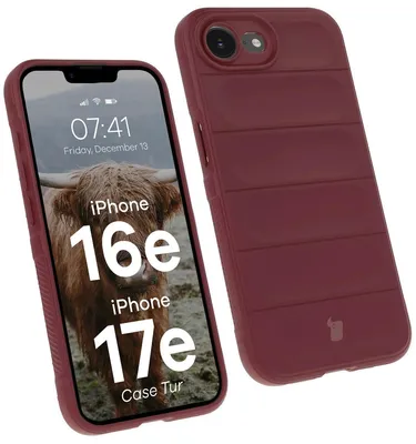 Produktbild von Bizon Case Tur Apple iPhone 16e burgunder