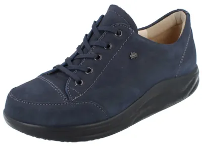 Zdjęcie produktu dla FINN COMFORT FINNAMIC, buty damskie sznurowane, granatowy kolor, zamsz, rozmiar: UK 7