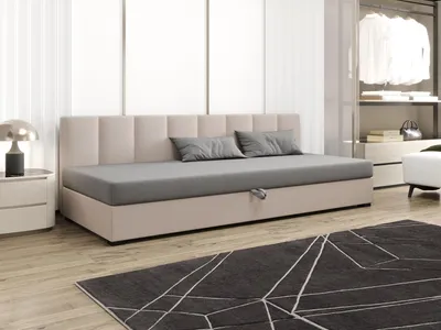 Obrázek produktu pro Jednolůžková postel 80x195 MANKA BIZ 1 - světle šedá / ecru